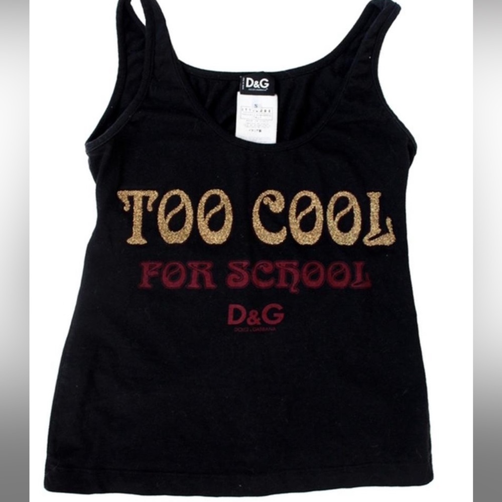 Too cool for school tank top
